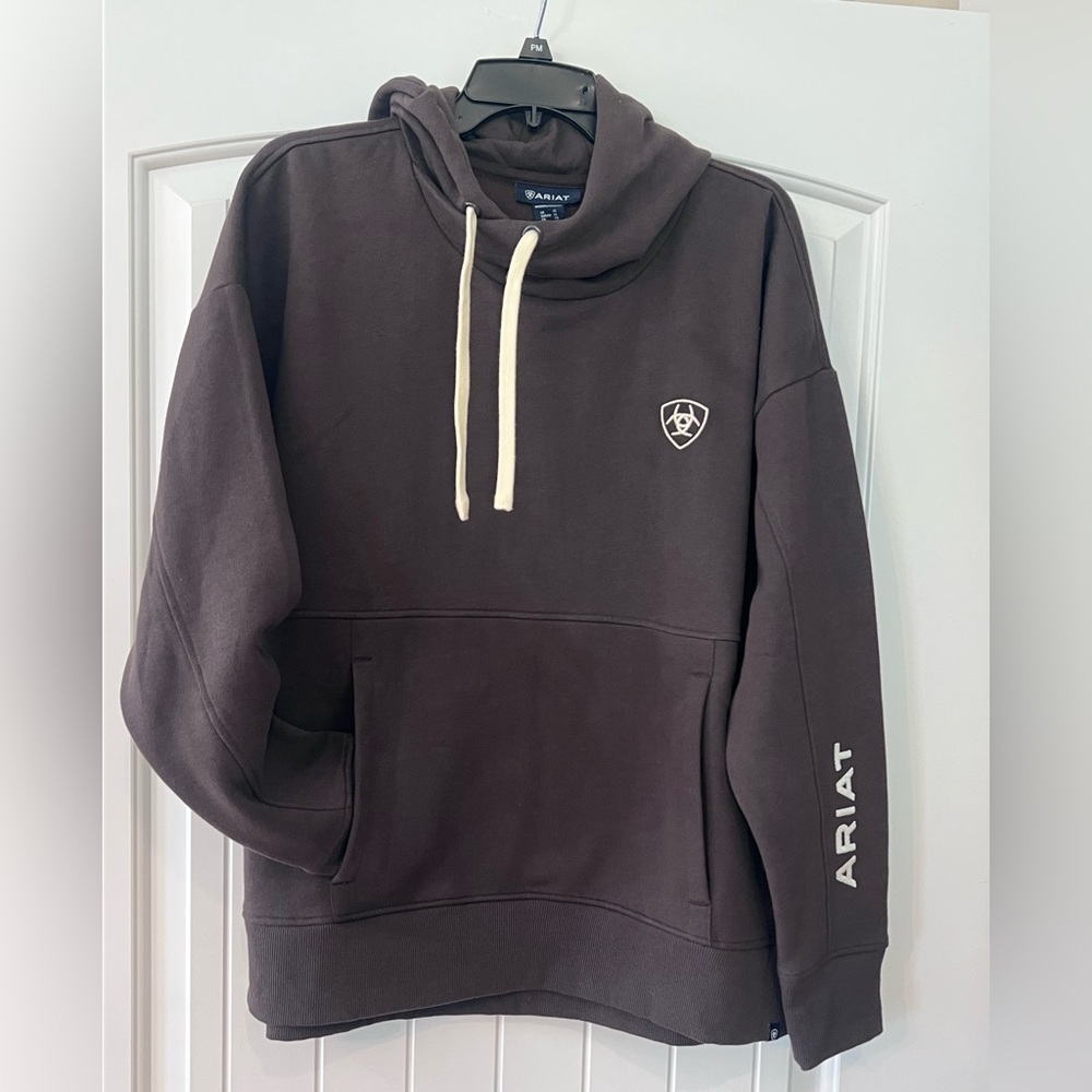 Ladies size XL-  Ariat Ladies Rabere Hoodie in dark brown- new with tags